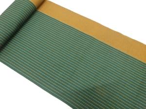 アンティーク　縞模様織り出し　八寸帯地反物